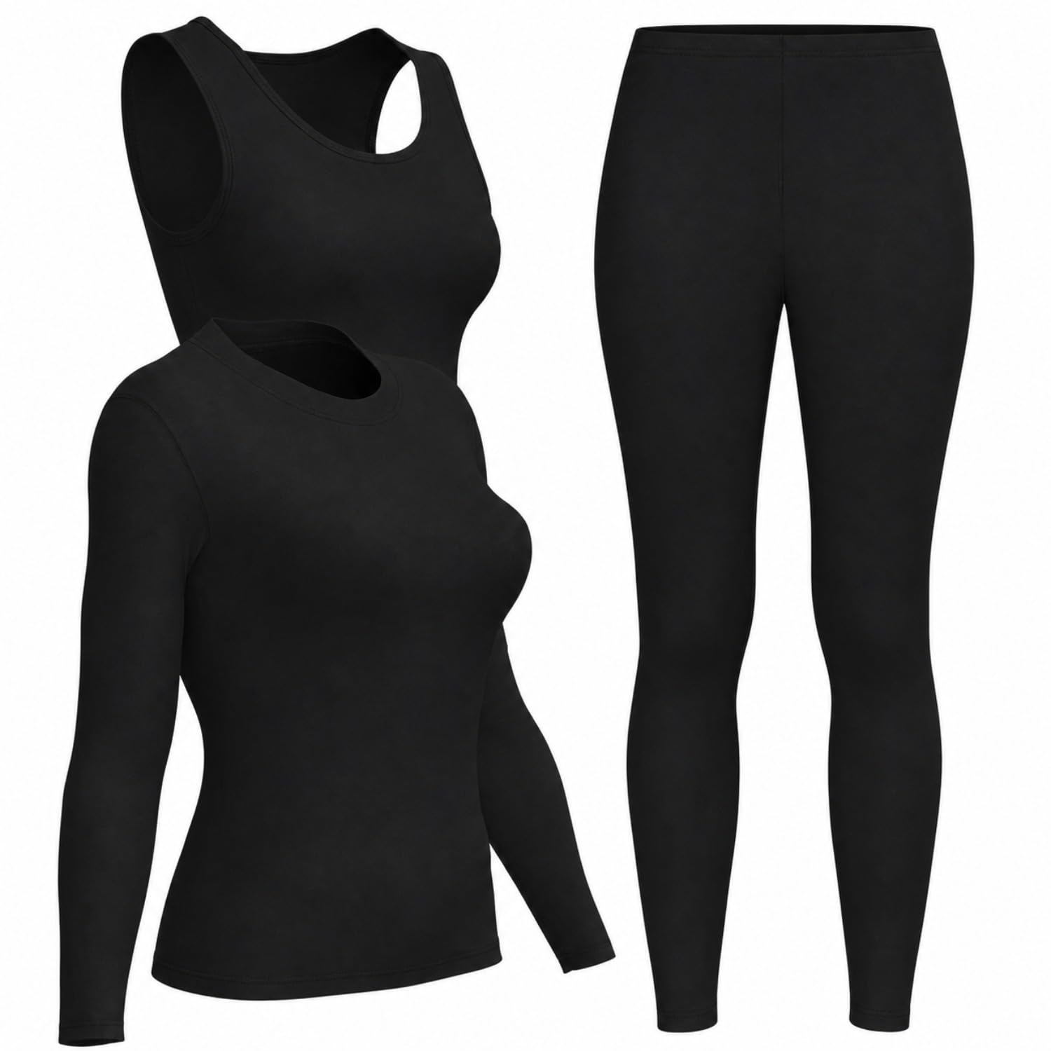 Quick Dry Underwear - 3pcs Women's Thermal Lined Thermal Underwear