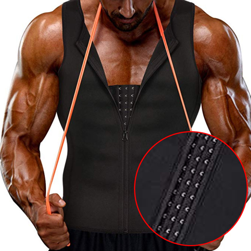 Sleeveless Undershirt - Men's Slimming Sauna Suits Compression Vest