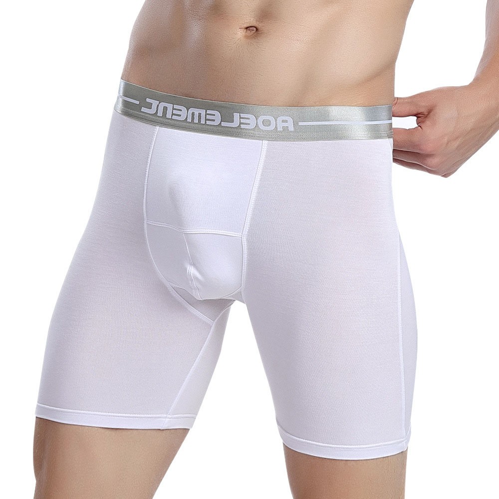 Long Leg Trunk Men - Modal Long Leg Boxer Trunk for