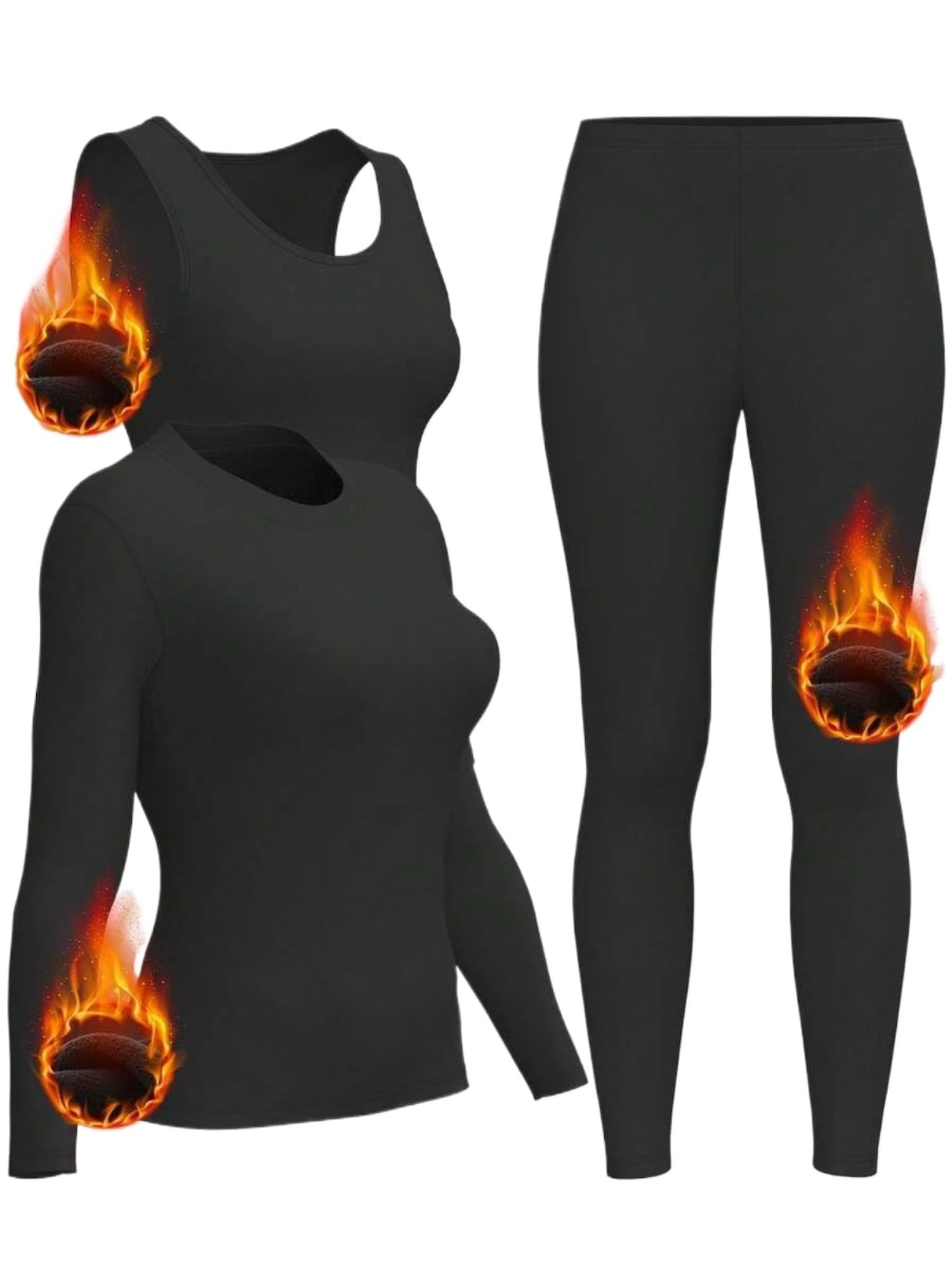 3pcs Women's Thermal Lined The - Quick Dry Underwear ulasan dan harga