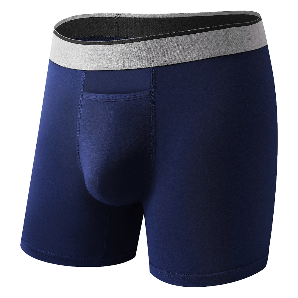 1pc Men Long Leg Shorts Soft U - Long Leg Trunk Men ulasan dan harga