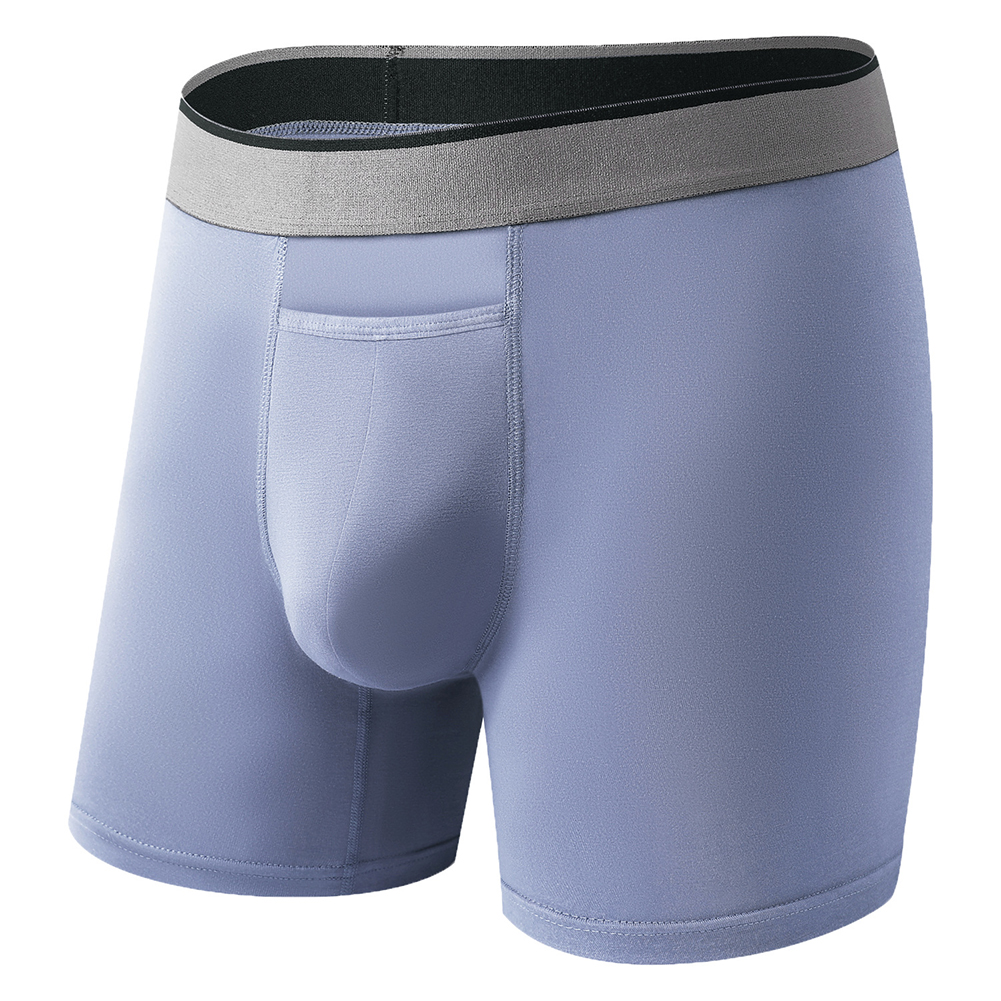 1pc Men Long Leg Shorts Soft U - Long Leg Trunk Men ulasan dan harga