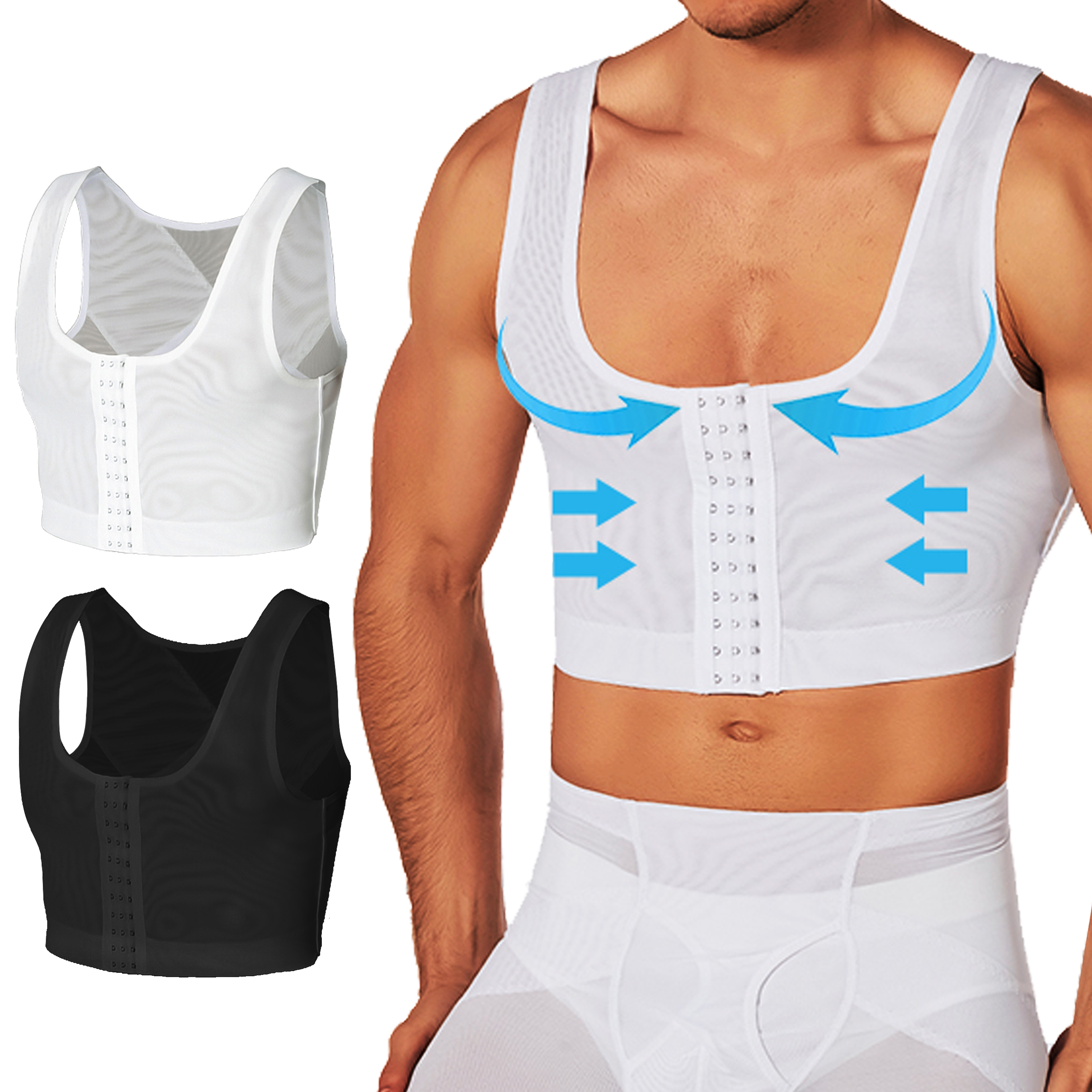 Men's Compression Corset Vest  - Sleeveless Undershirt ulasan dan harga