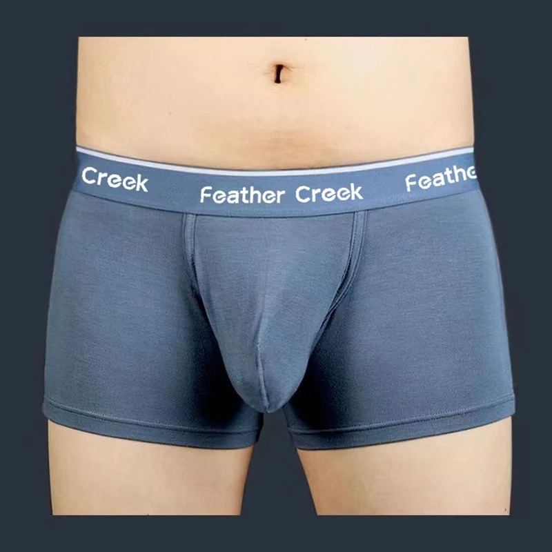 Mens Sexy Large Pouch Underwea - Boxer Brief Pack Cotton ulasan dan harga