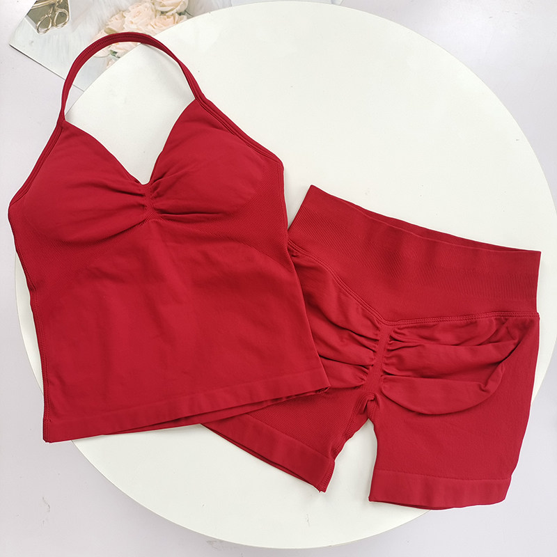 Summer Yoga Two-Piece Set for  - Suspender Tank Top ulasan dan harga