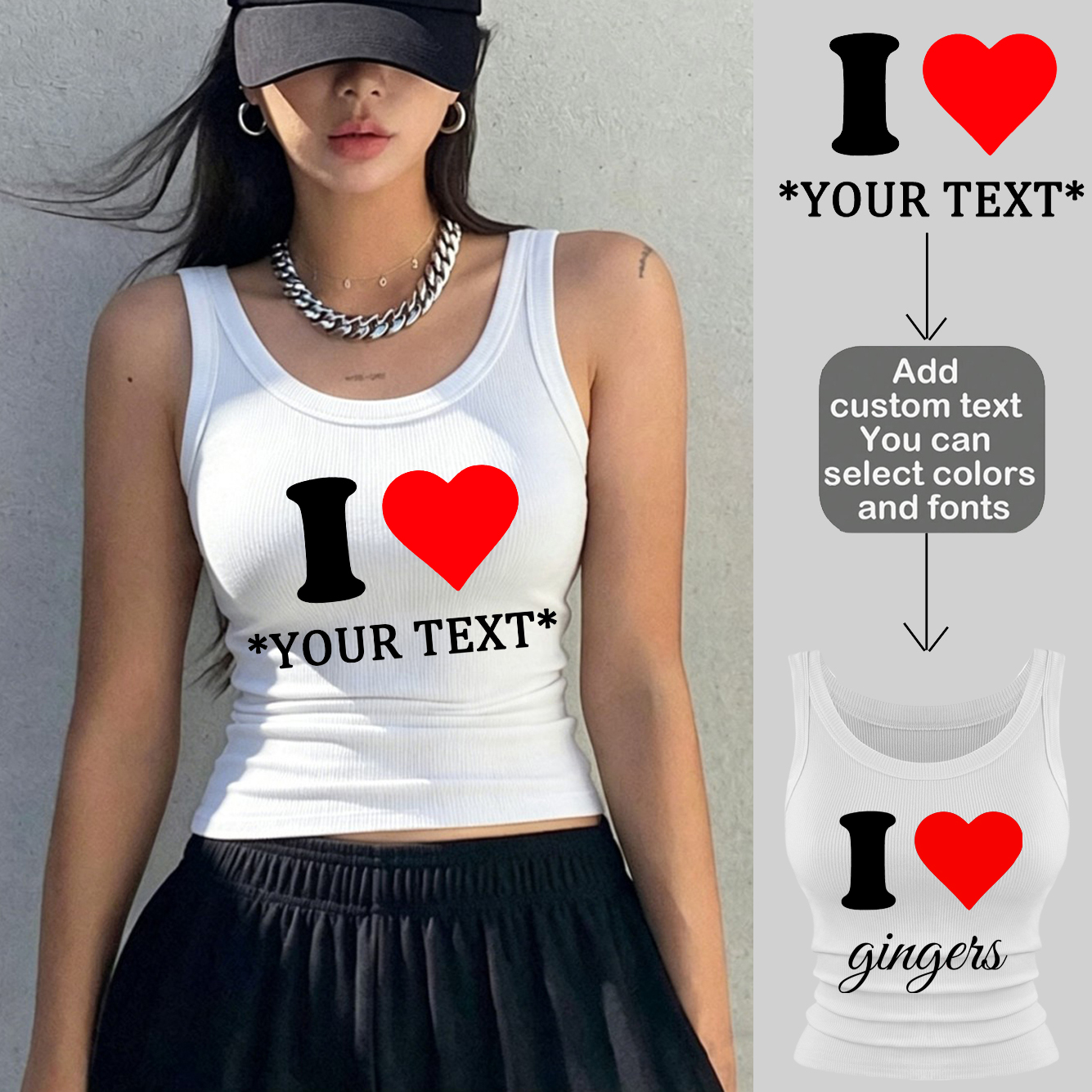 Personalization Custom Sleevel - Tank Top Ribbed ulasan dan harga