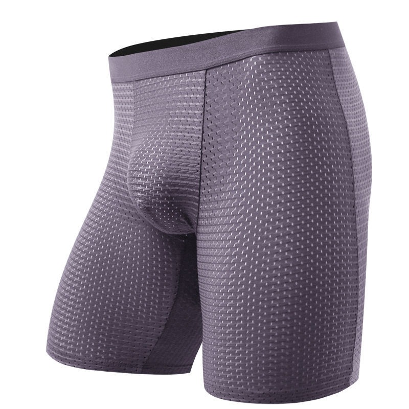 Men's Boxers Shorts Ice Silk M - Long Leg Trunk Men ulasan dan harga