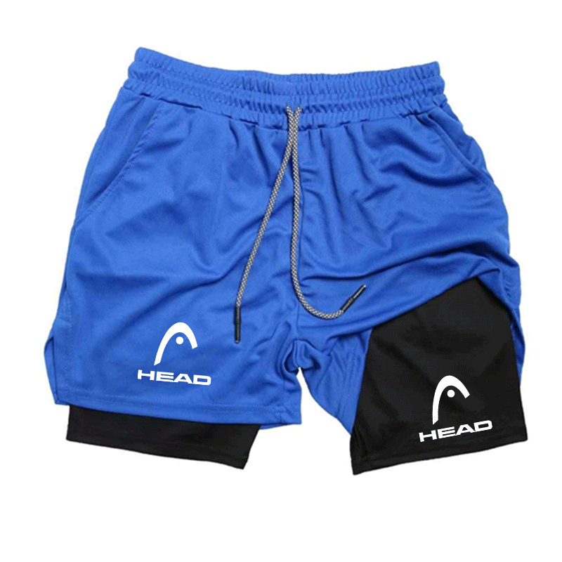 Cross Print 2 in 1 Workout Run - Compression Shorts Athletes ulasan dan harga