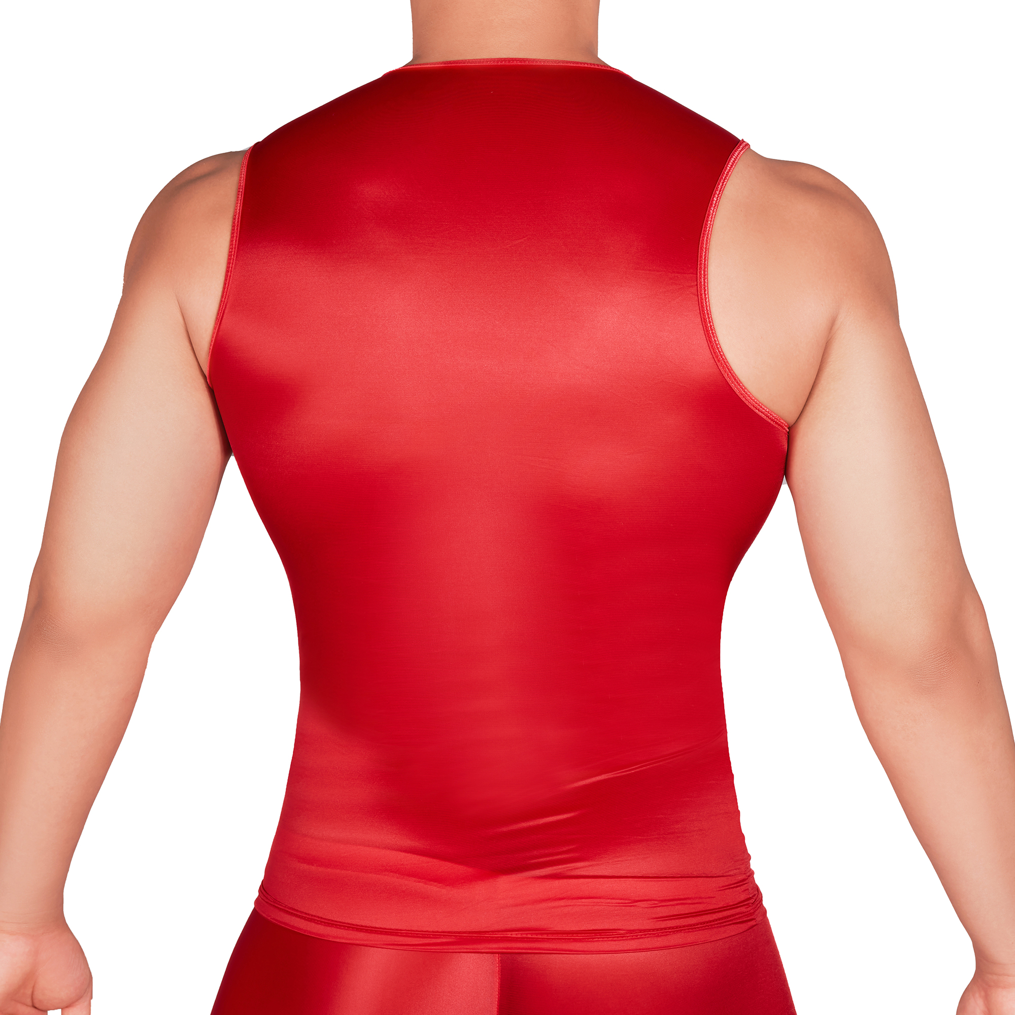 Solid Color Men's Slim Smooth  - Sleeveless Undershirt ulasan dan harga