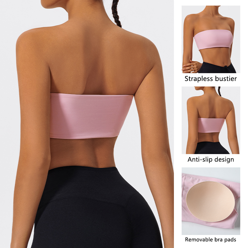 Strapless Sports Bra Gym Crop  - Quick Dry Underwear ulasan dan harga