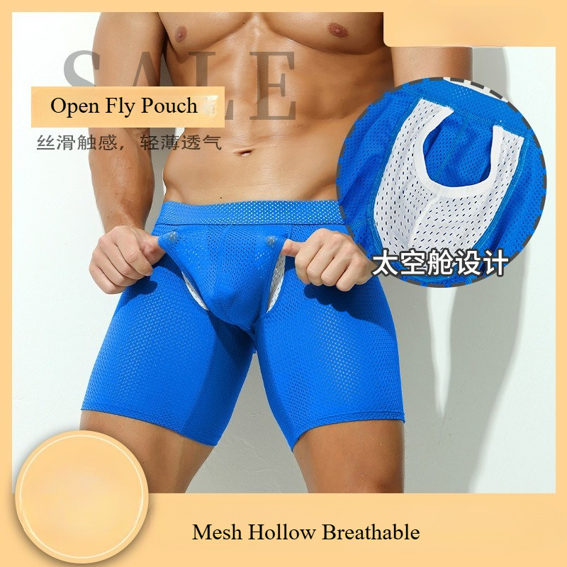 Supportive Open Fly Front Boxe - Mesh Sport Boxer ulasan dan harga