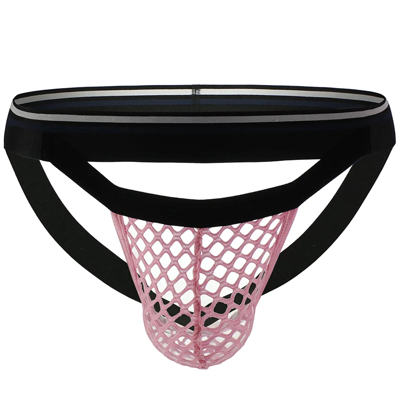 1Pcs/2Pcs Men Hollow Fishnet J - Jockstrap Athletic ulasan dan harga