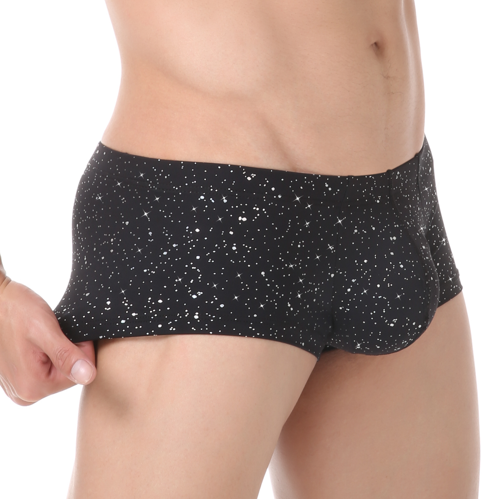 Men Sequin Boxers Shorts Sport - Pouch Boxer Pouch ulasan dan harga