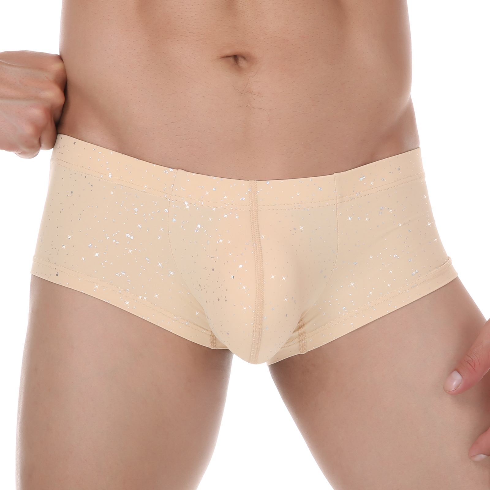 Men Sequin Boxers Shorts Sport - Pouch Boxer Pouch ulasan dan harga