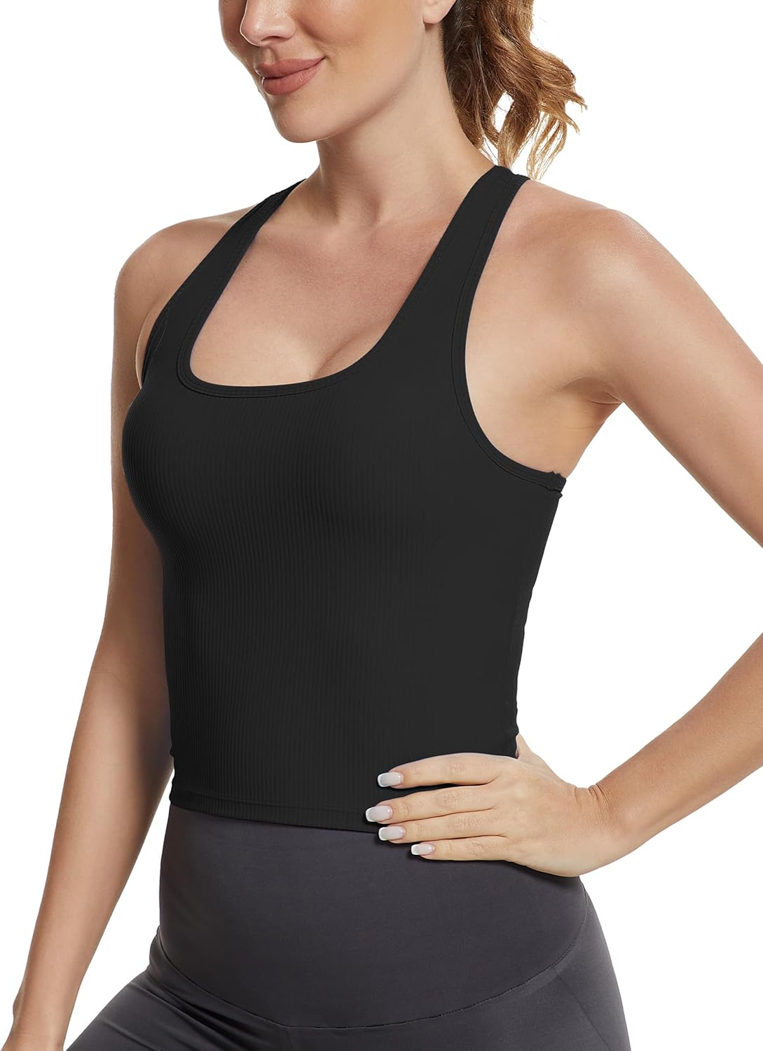 MathCat Ribbed Workout Tank To - Tank Top Ribbed ulasan dan harga
