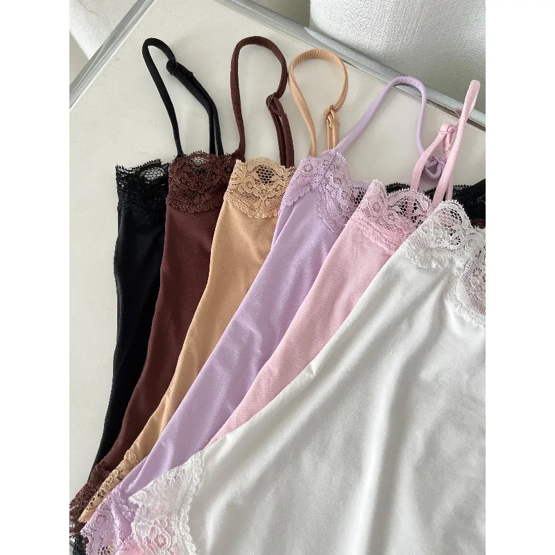 Women's Square Neck Lace Bodys - Suspender Tank Top ulasan dan harga
