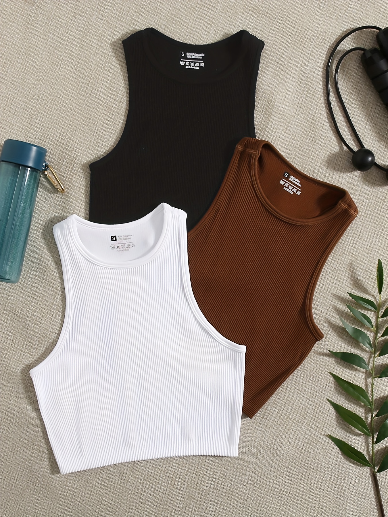 Ribbed Seamless Sports Bra Tan - Tank Top Ribbed ulasan dan harga