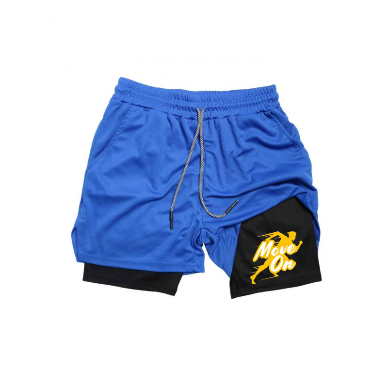 Summer Breathable Two-in-one D - Compression Shorts Athletes ulasan dan harga
