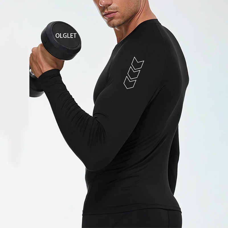 Men Compression Long Sleeve Sh - Base Layer Top ulasan dan harga