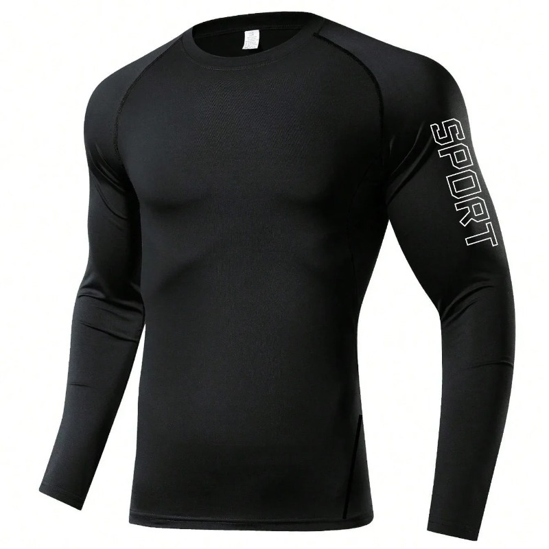 Men Compression Long Sleeve Sh - Base Layer Top ulasan dan harga