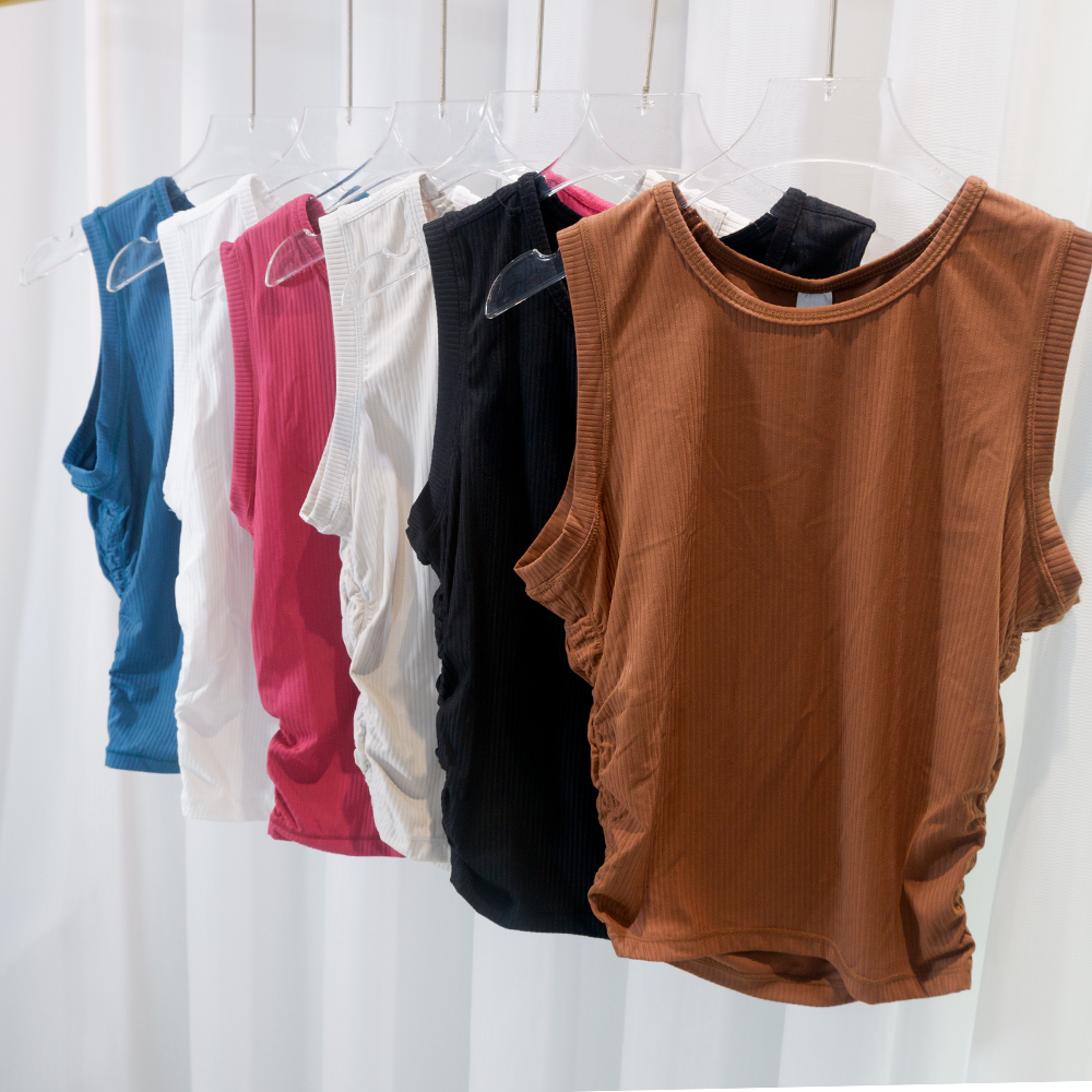 Summer Yoga Wear Ribbed Tank T - Tank Top Ribbed ulasan dan harga